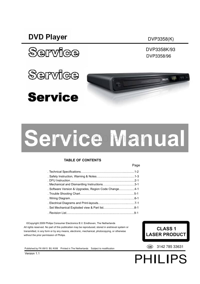 Philips-DVP-3358-K-Service-Manual电路原理图.pdf_第1页