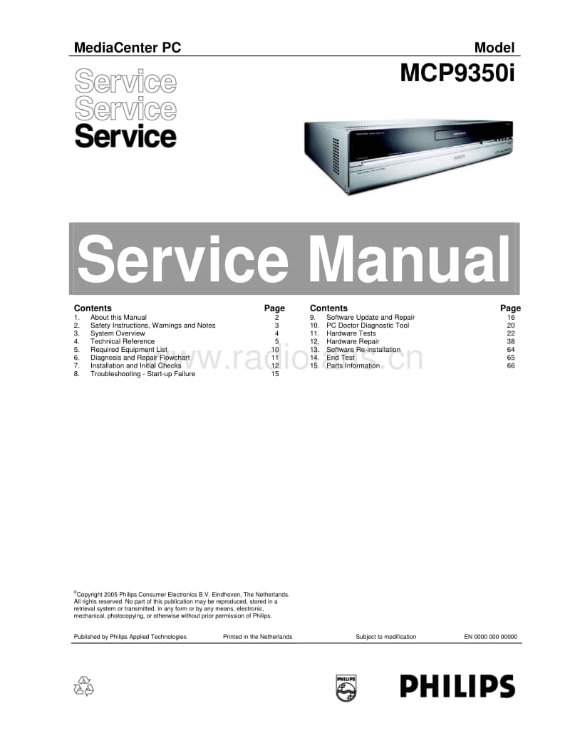 Philips-MCP-9350-Service-Manual电路原理图.pdf_第1页