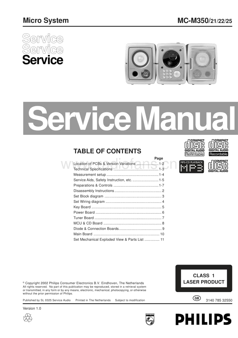 Philips-MCM-350-Service-Manual电路原理图.pdf_第1页