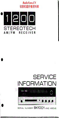 McIntosh-Stereotech-1200-Service-Manual电路原理图.pdf