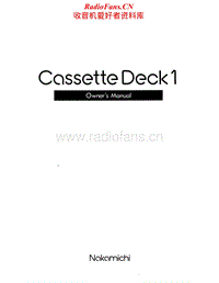 Nakamichi-Cassette-Deck-1-Owners-Manual电路原理图.pdf