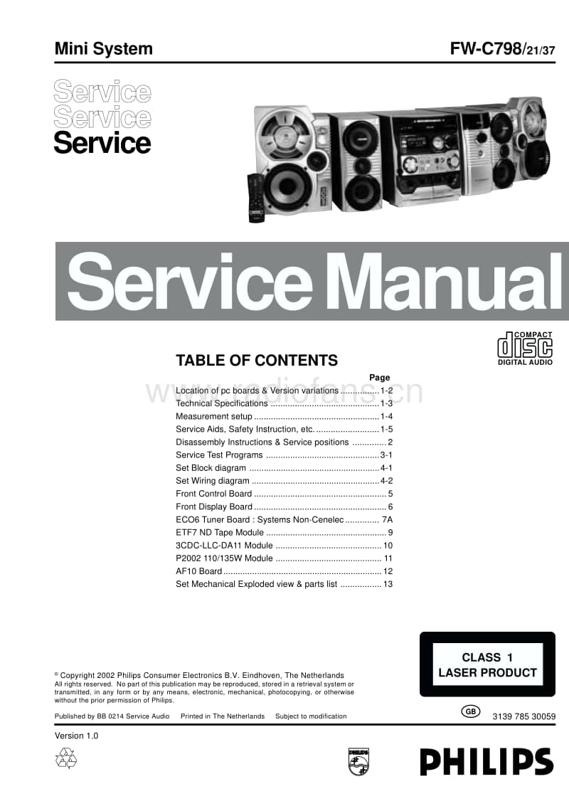 Philips-FWC-798-Service-Manual电路原理图.pdf_第1页