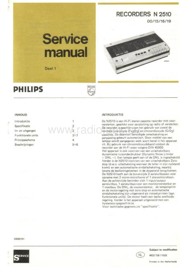 Philips-N-2510-Service-Manual电路原理图.pdf_第1页