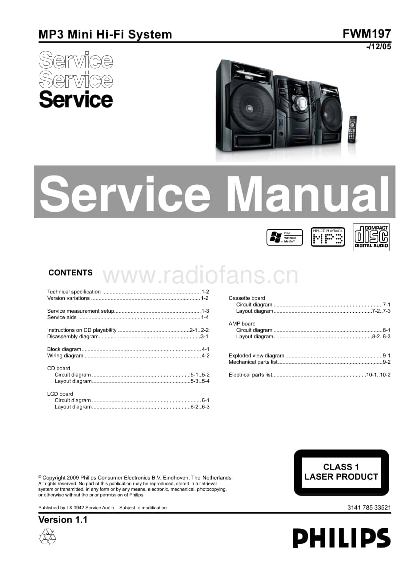 Philips-FWM-197-Service-Manual电路原理图.pdf_第1页