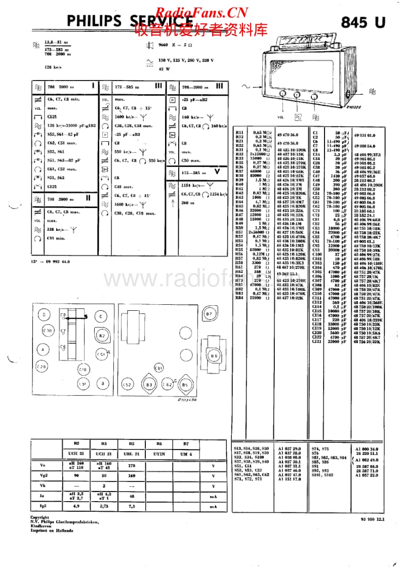 Philips-845-U-Service-Manual电路原理图.pdf_第1页