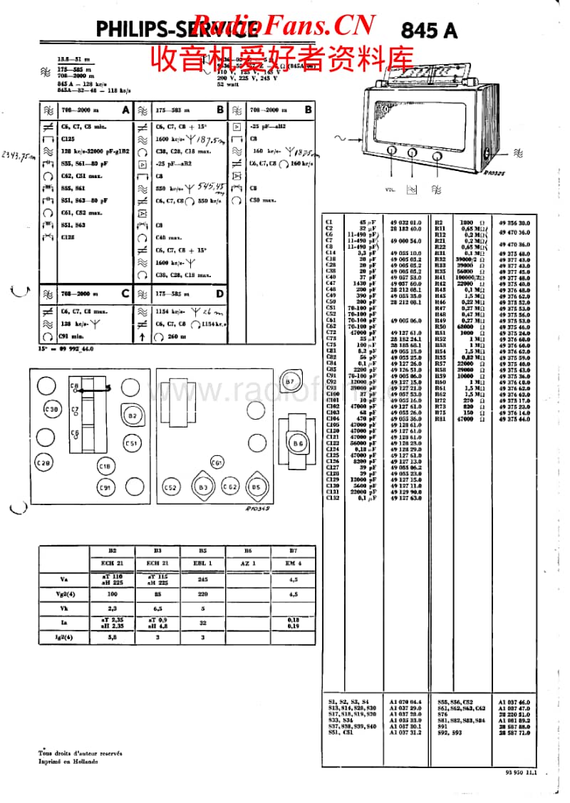 Philips-845-A-Service-Manual电路原理图.pdf_第1页