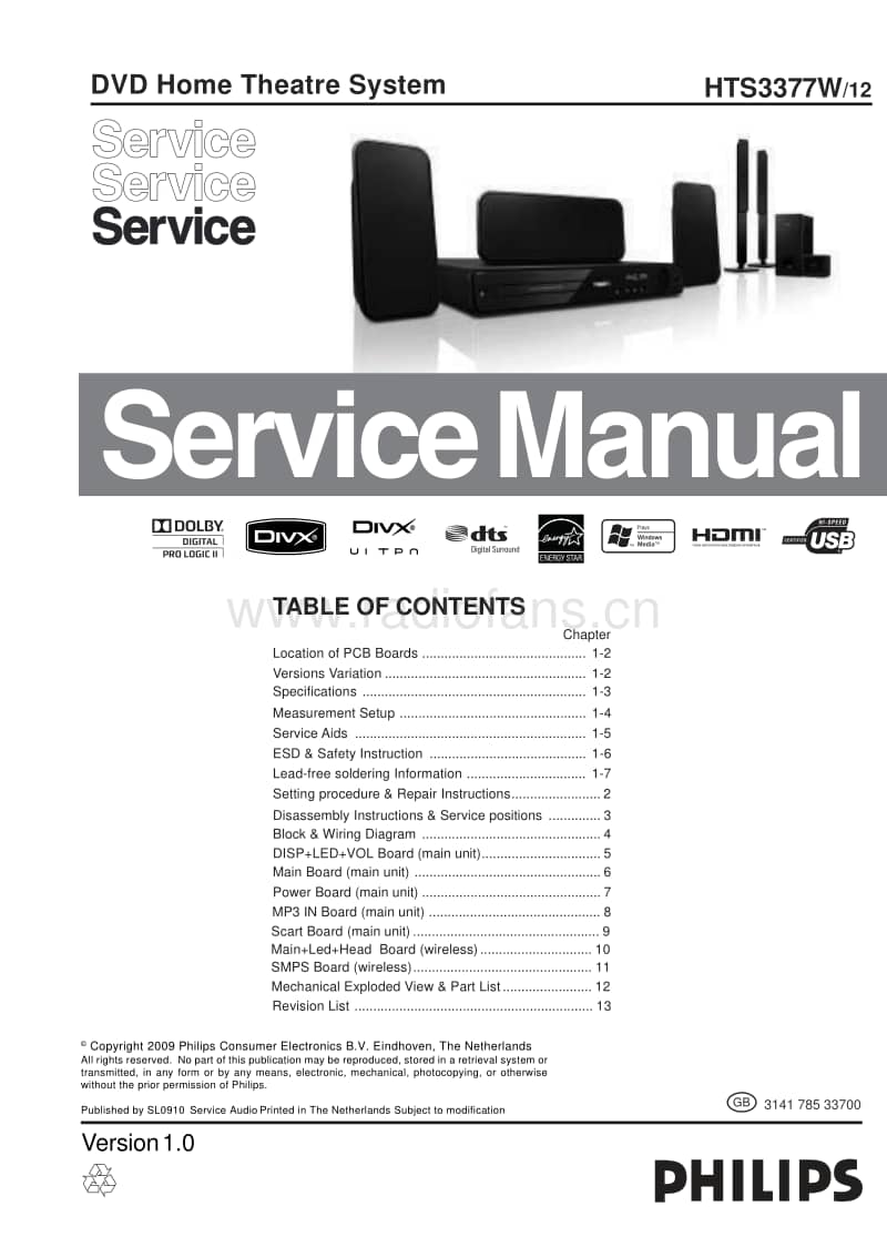 Philips-HTS-3377-W-Service-Manual电路原理图.pdf_第1页