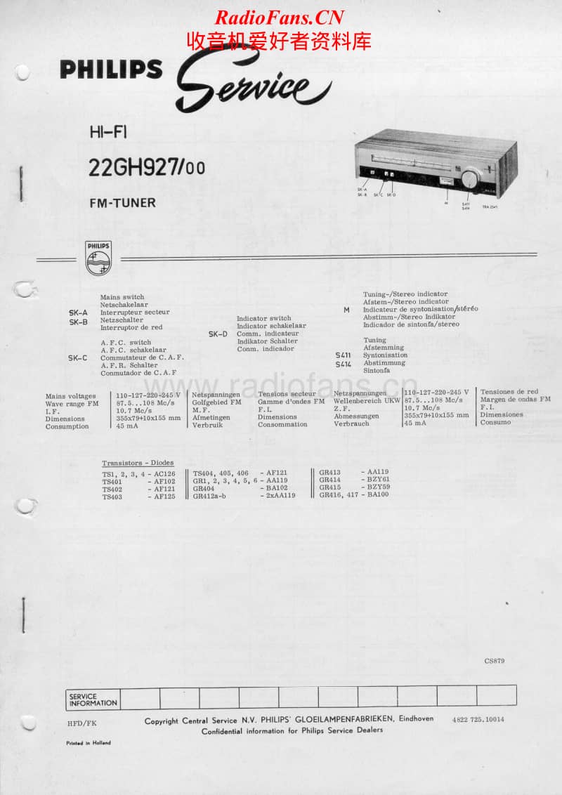 Philips-22-GH-927-Service-Manual电路原理图.pdf_第1页
