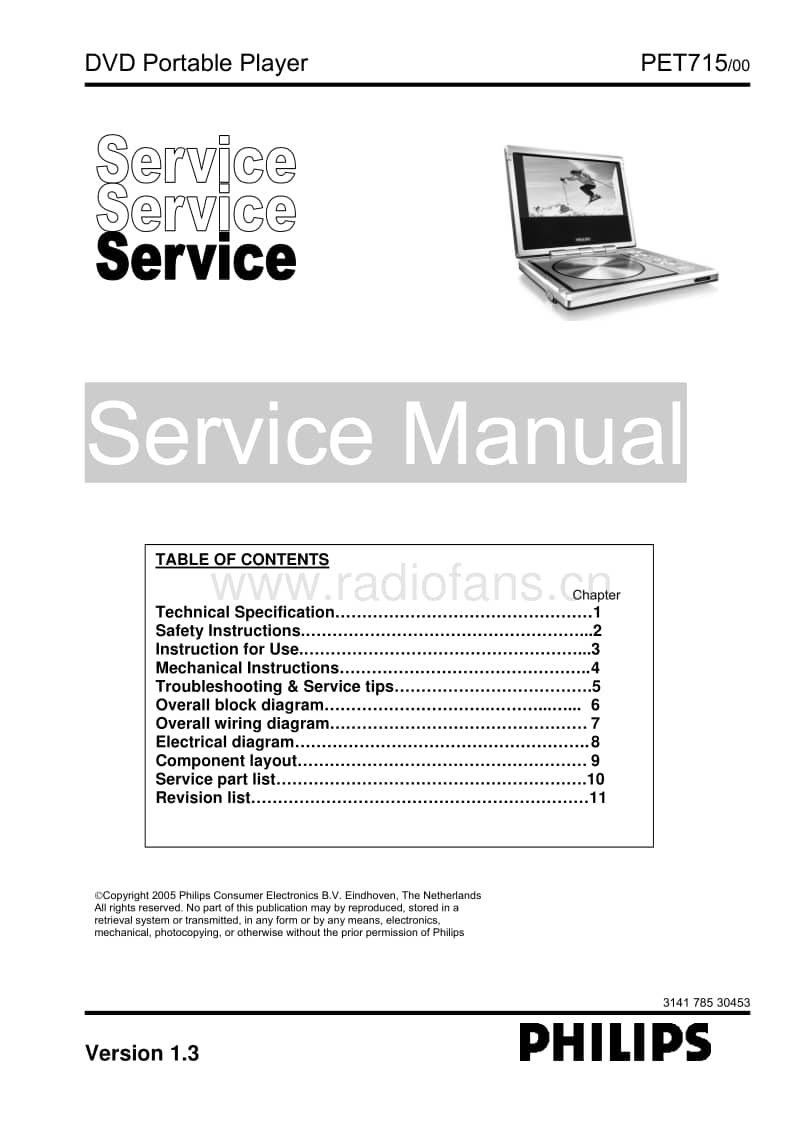 Philips-PET-715-Service-Manual电路原理图.pdf_第2页