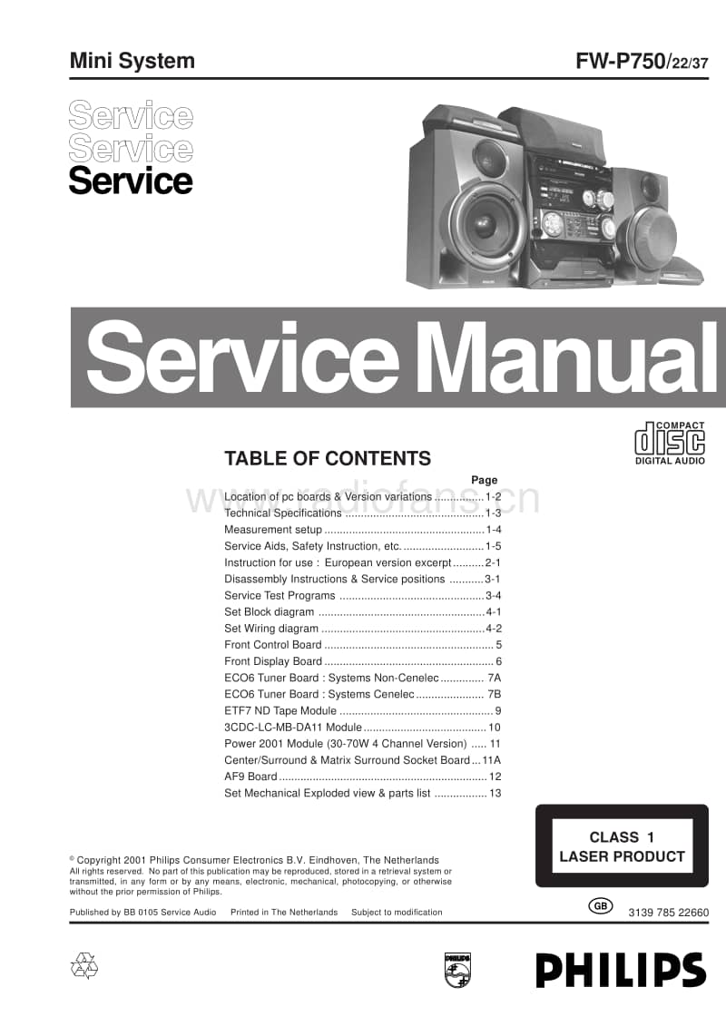 Philips-FWP-750-Service-Manual电路原理图.pdf_第1页