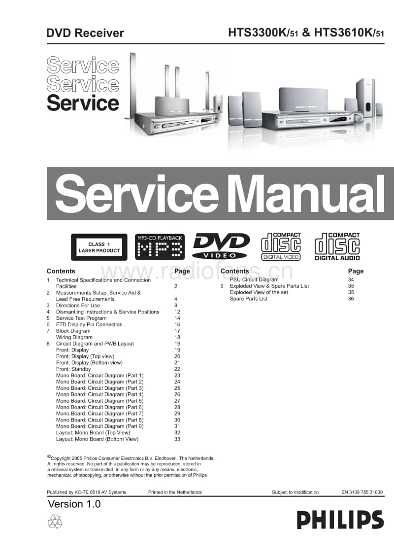 Philips-HTS-3610-K-Service-Manual电路原理图.pdf_第1页