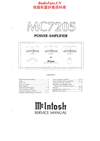 Mcintosh-MC-7205-Service-Manual电路原理图.pdf