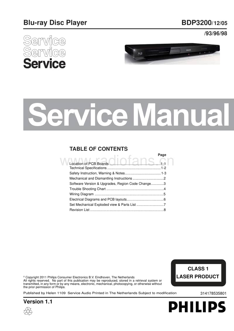 Philips-BDP-3200-Service-Manual电路原理图.pdf_第1页