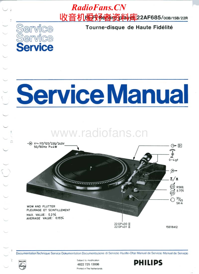 Philips-AF-685-Service-Manual电路原理图.pdf_第1页