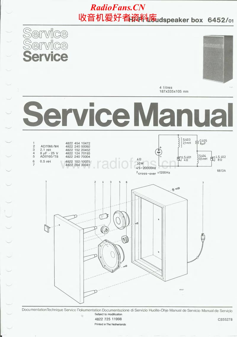 Philips-22-RH-452-Service-Manual电路原理图.pdf_第1页