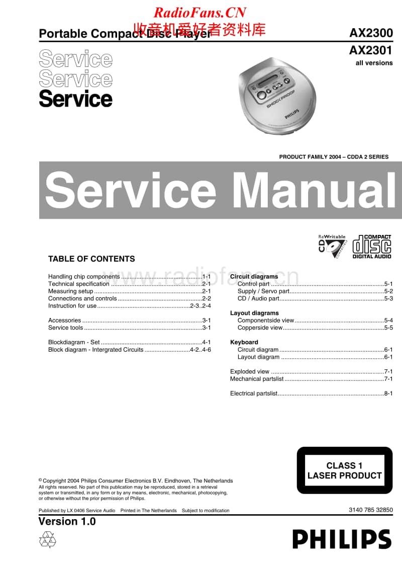 Philips-AX-2300-Service-Manual电路原理图.pdf_第1页
