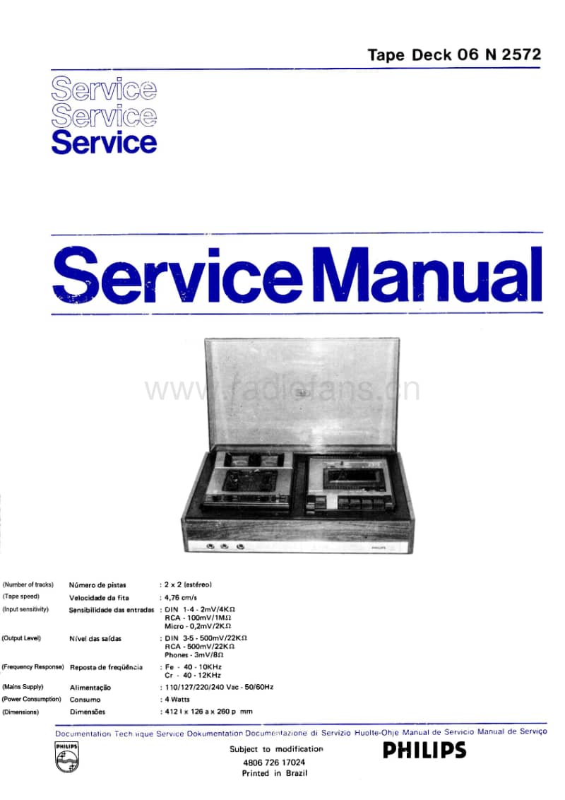 Philips-N-2572-Service-Manual电路原理图.pdf_第1页