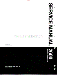 Nad-2600-Service-Manual电路原理图.pdf
