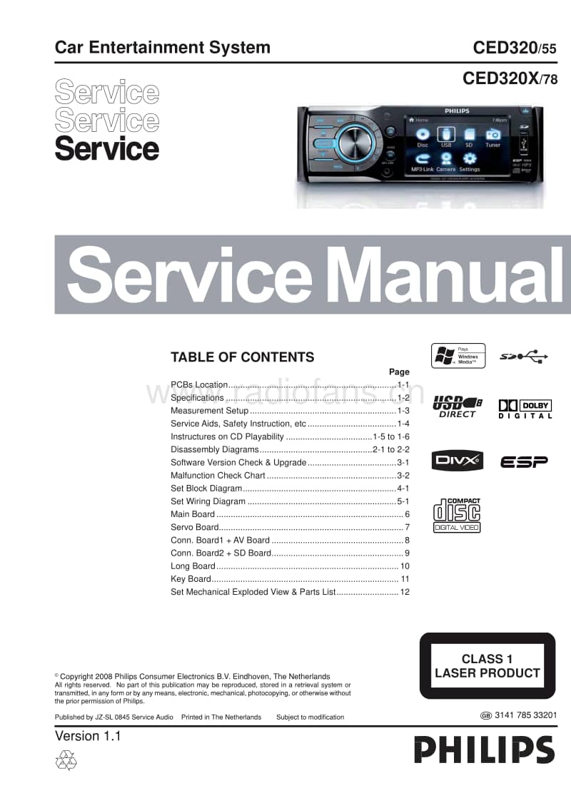 Philips-CED-320-CED-320-X-Service-Manual(1)电路原理图.pdf_第1页