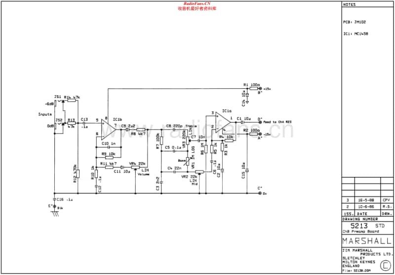 Marshall-5213-ChB-Preamp-Schematic电路原理图.pdf_第1页