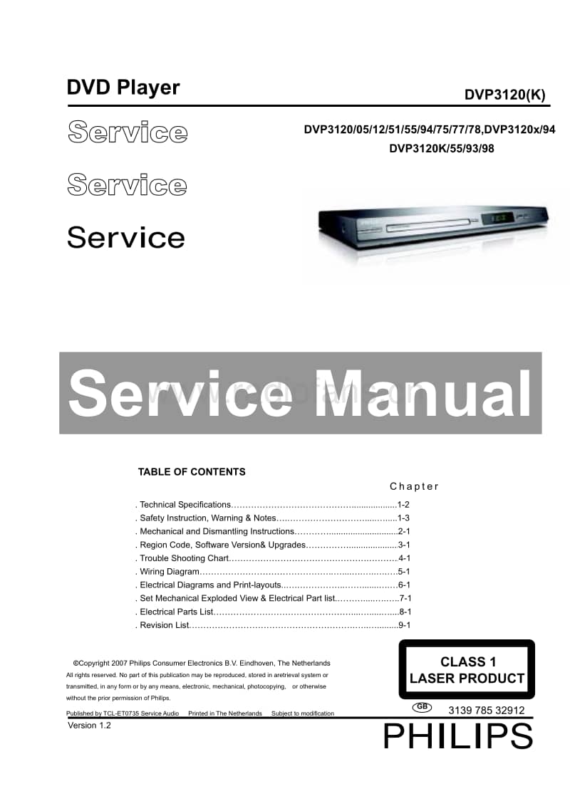Philips-DVP-3120-K-Service-Manual电路原理图.pdf_第1页