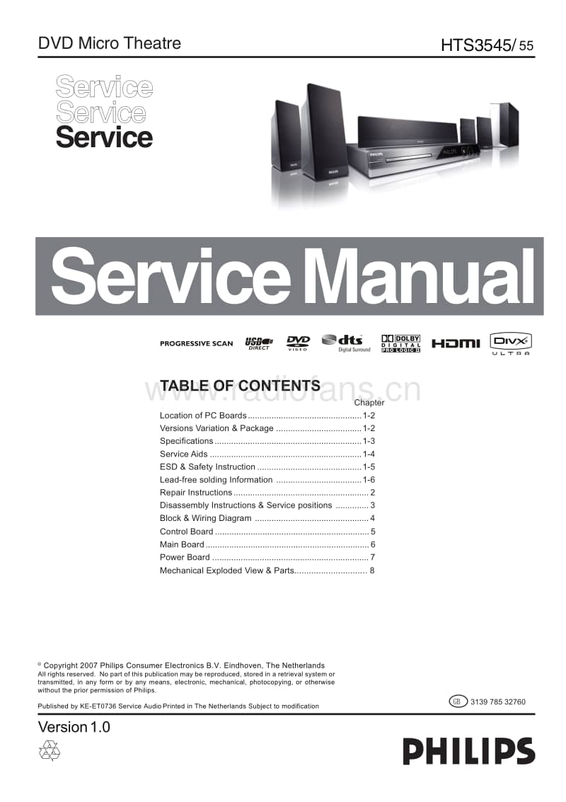 Philips-HTS-3545-Service-Manual电路原理图.pdf_第1页