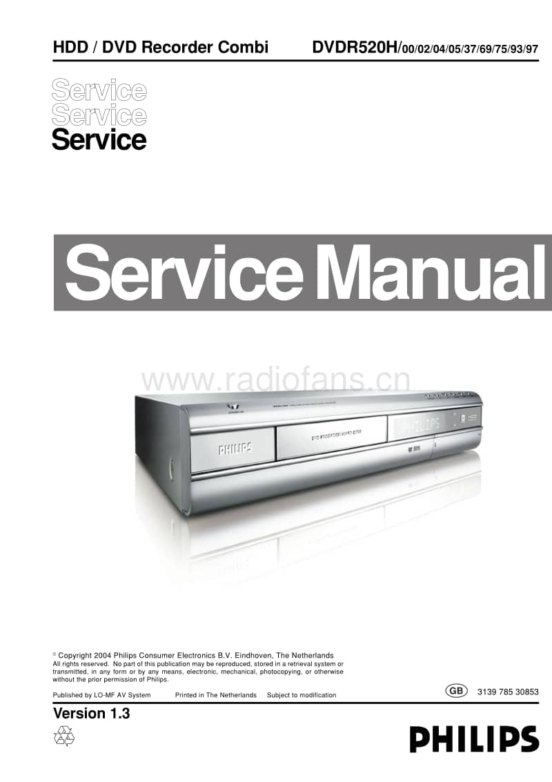 Philips-DVDR-520-H-Service-Manual-2电路原理图.pdf_第1页