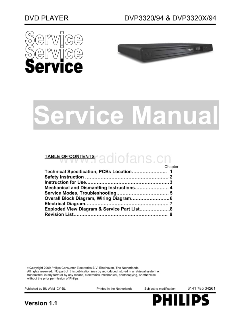 Philips-DVP-3320-X-Service-Manual电路原理图.pdf_第1页