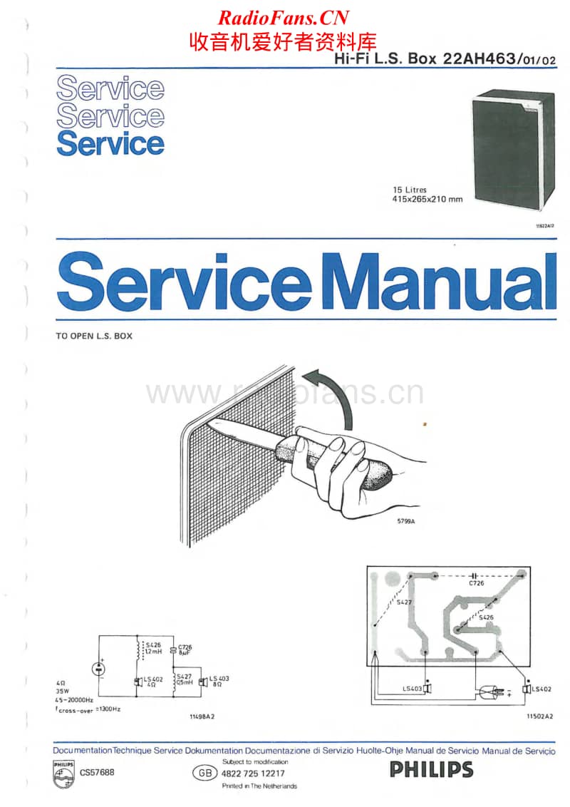 Philips-22-AH-463-Service-Manual电路原理图.pdf_第1页