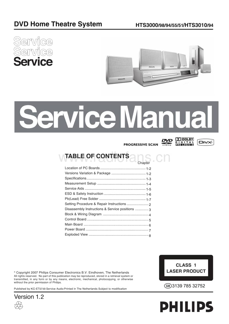Philips-HTS-3000-Service-Manual电路原理图.pdf_第1页