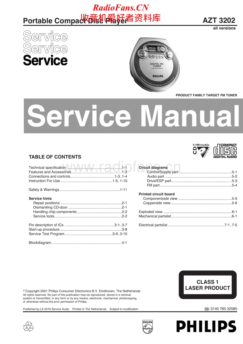 Philips-AZT-3202-Service-Manual电路原理图.pdf_第1页
