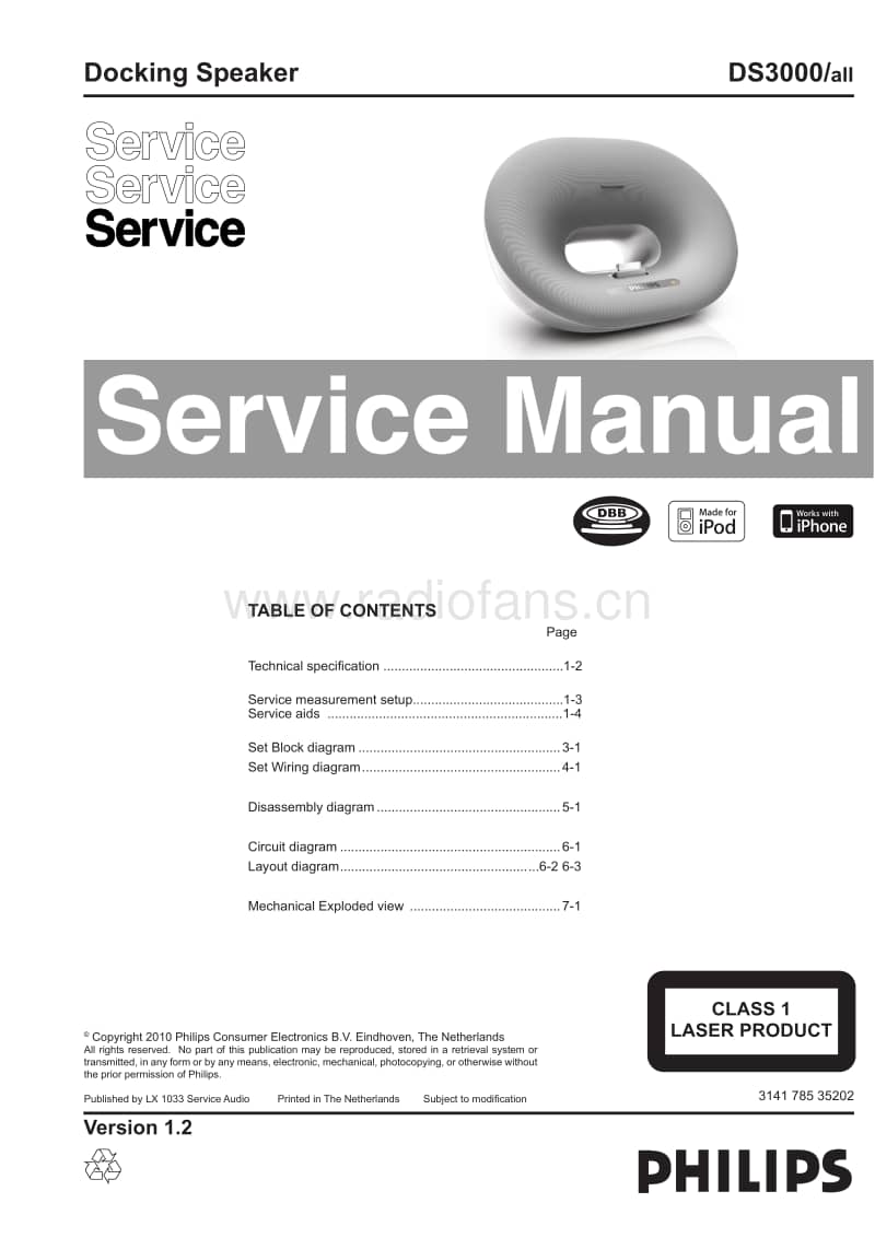 Philips-DS-3000-Service-Manual电路原理图.pdf_第1页