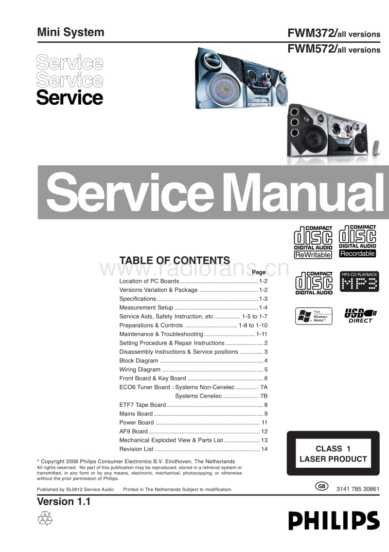 Philips-FWM-572-Service-Manual电路原理图.pdf_第1页