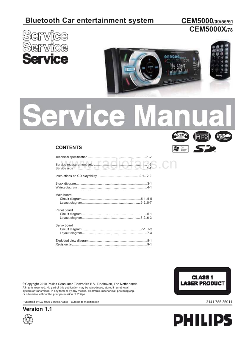 Philips-CEM-5000-Service-Manual电路原理图.pdf_第1页
