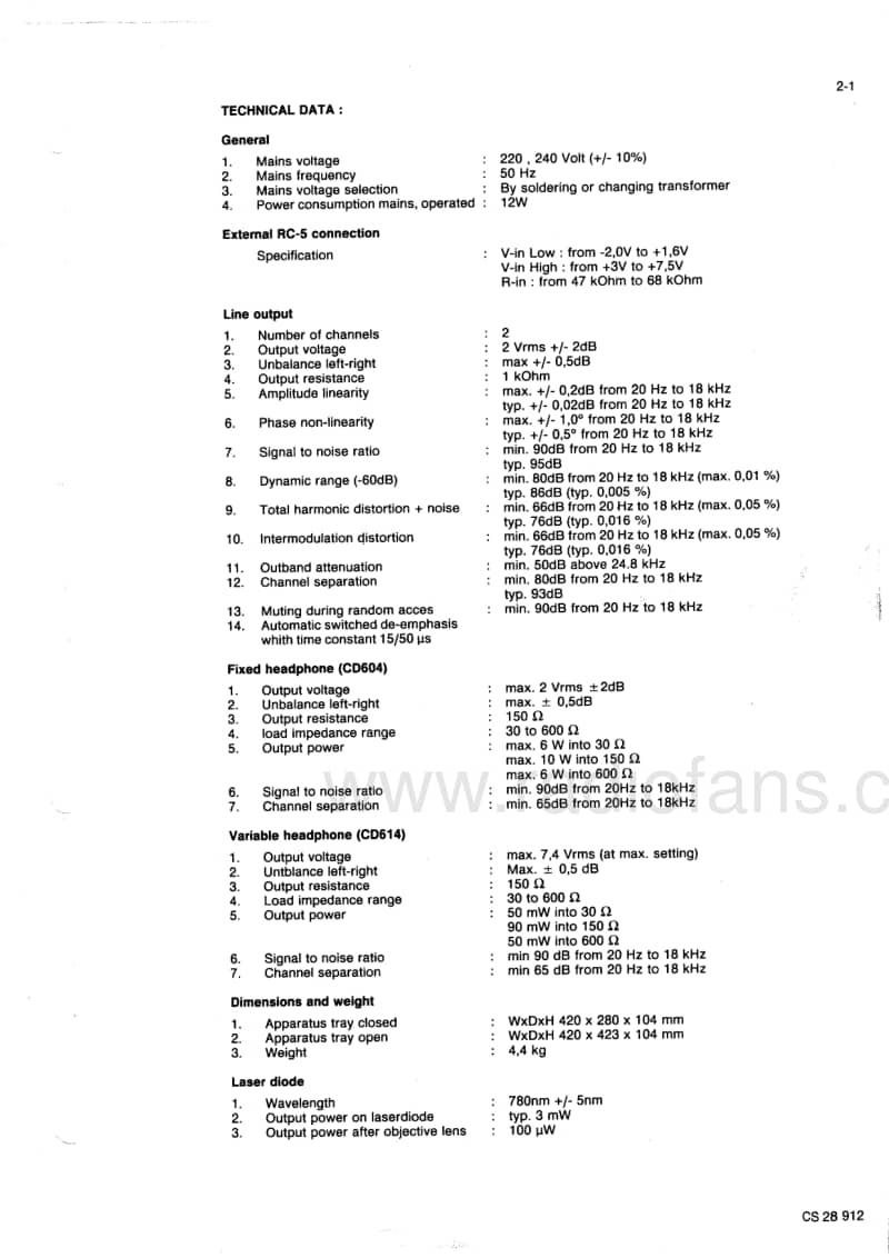 Philips-CD-614-Service-Manual电路原理图.pdf_第3页