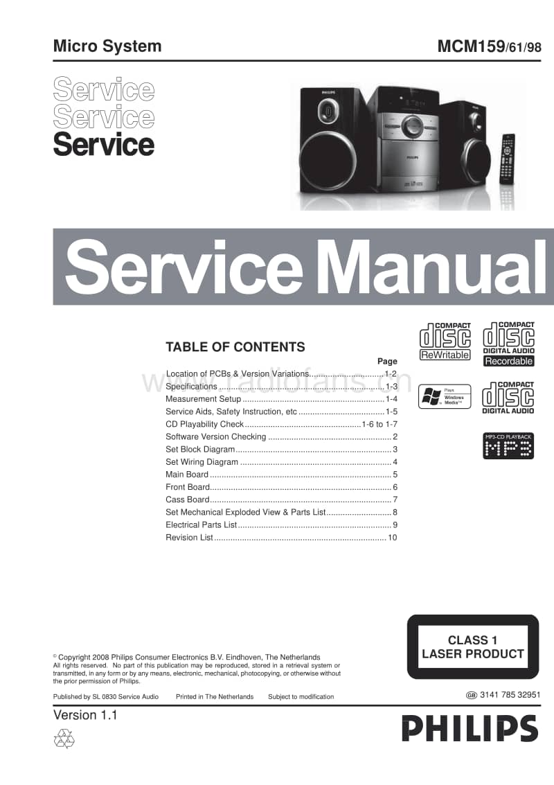 Philips-MCM-159-Service-Manual电路原理图.pdf_第1页