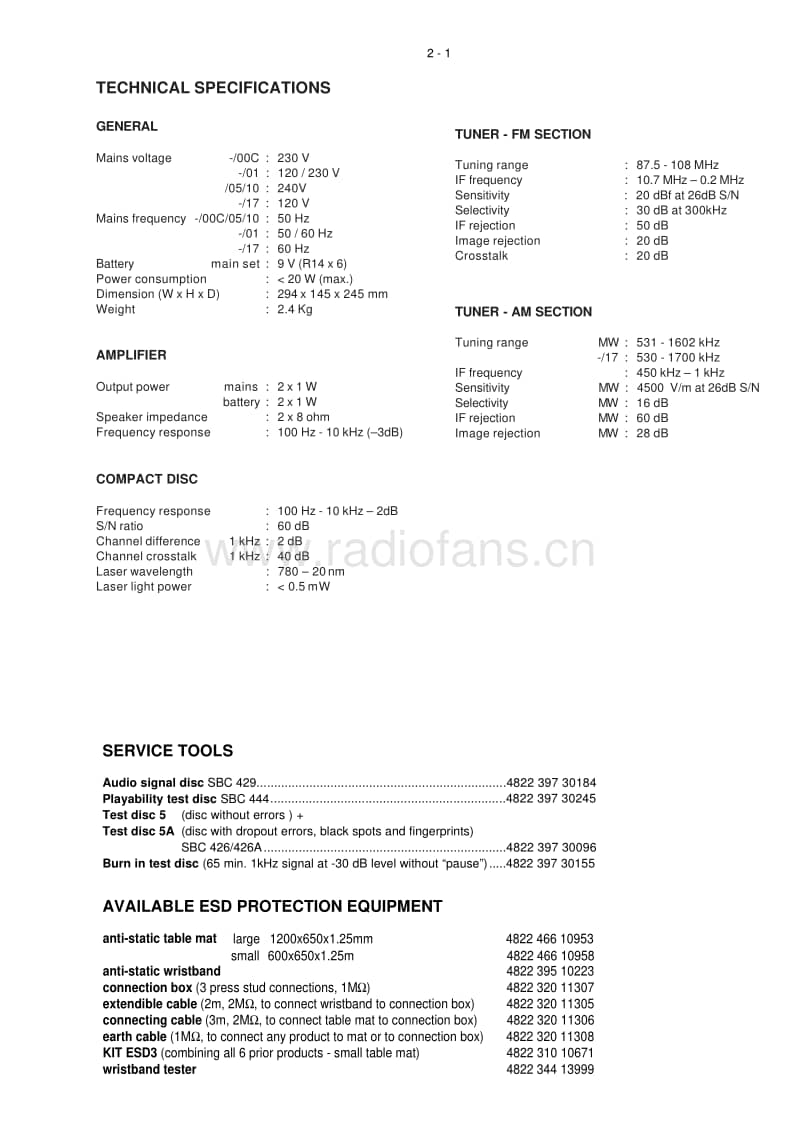 Philips-AZ-3011-Service-Manual电路原理图.pdf_第3页