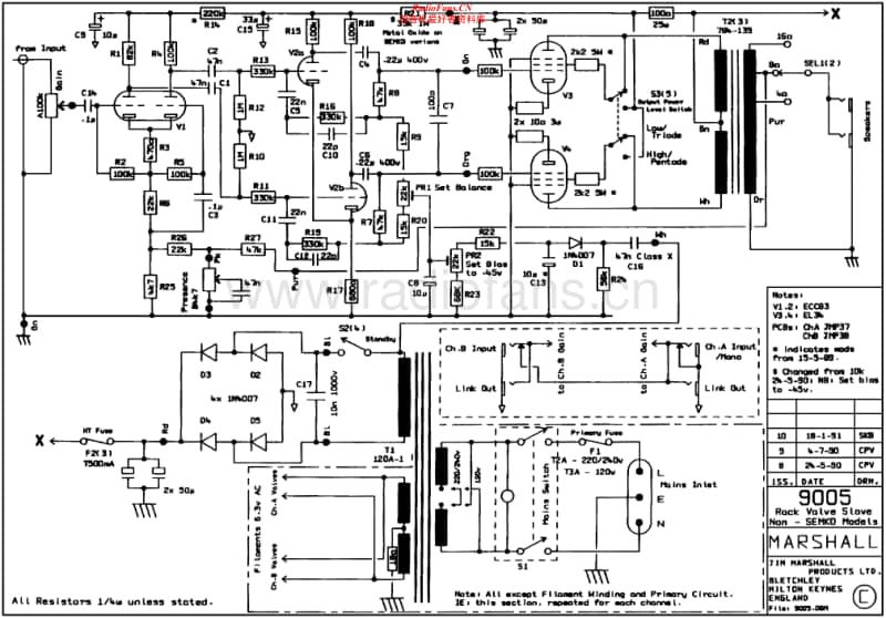 Marshall-9005-Schematic电路原理图.pdf_第1页