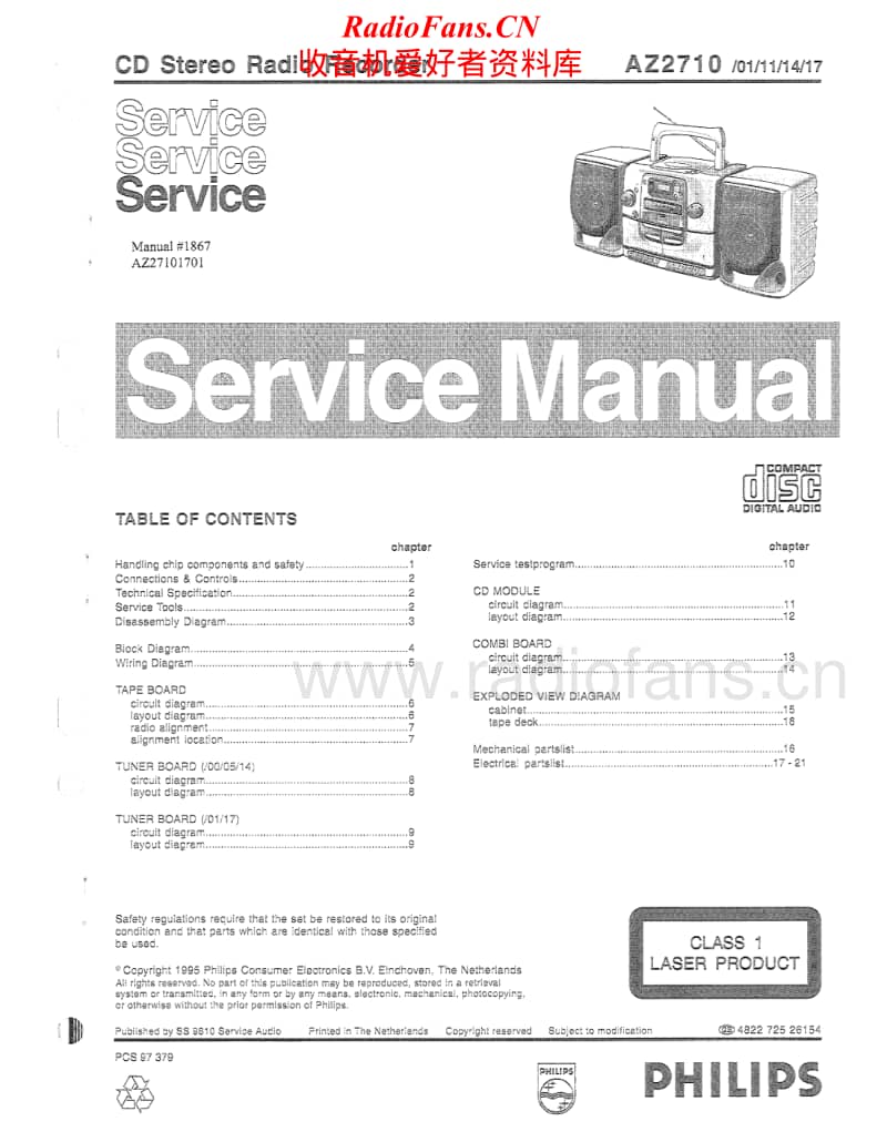Philips-AZ-2710-Service-Manual电路原理图.pdf_第1页
