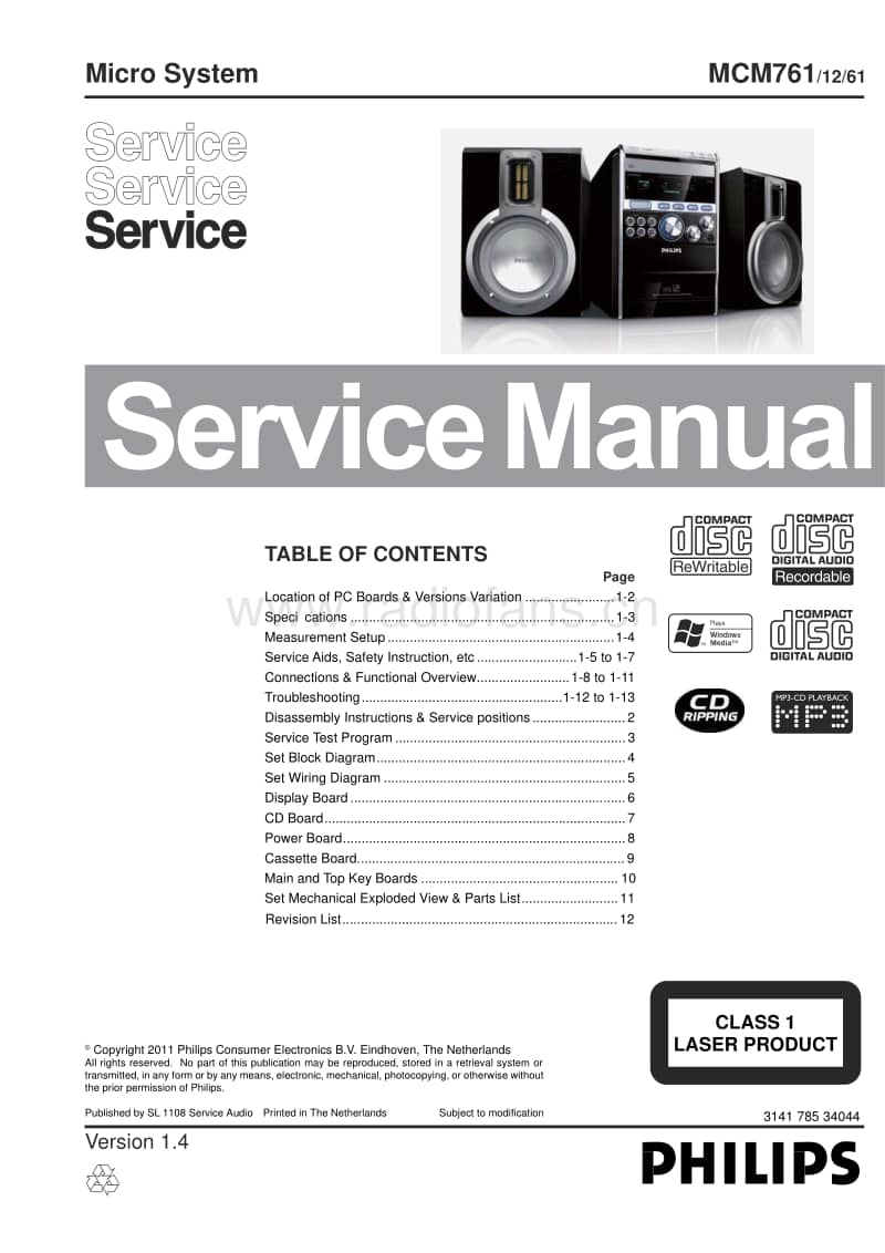 Philips-MCM-761-Service-Manual电路原理图.pdf_第1页