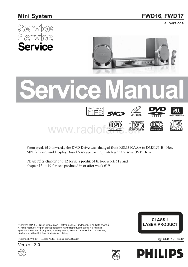 Philips-FWD-17-Service-Manual电路原理图.pdf_第1页