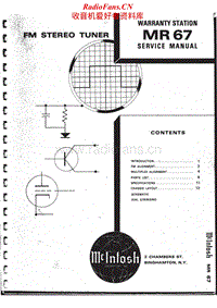 McIntosh-MR-67-Service-Manual电路原理图.pdf