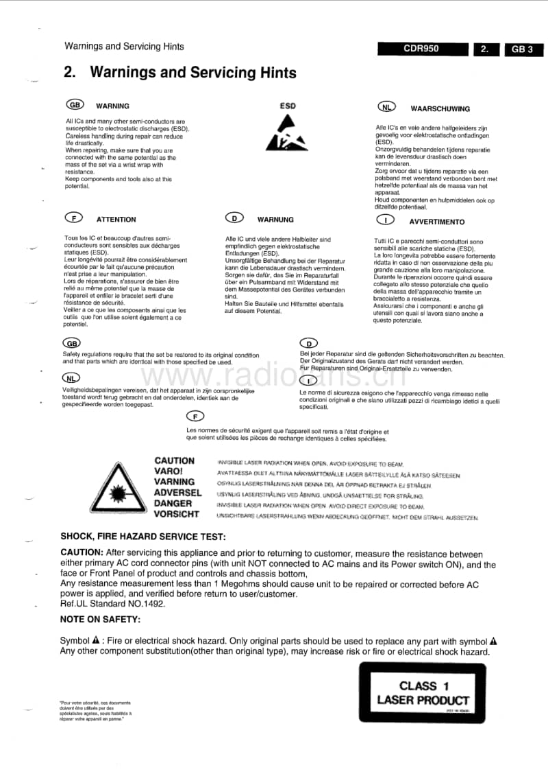 Philips-CDR-951-Service-Manual电路原理图.pdf_第3页