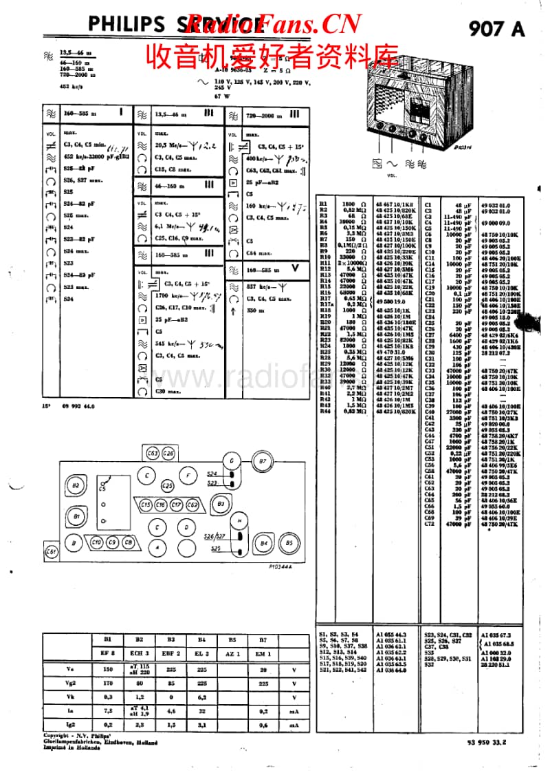 Philips-907-A-Service-Manual电路原理图.pdf_第1页