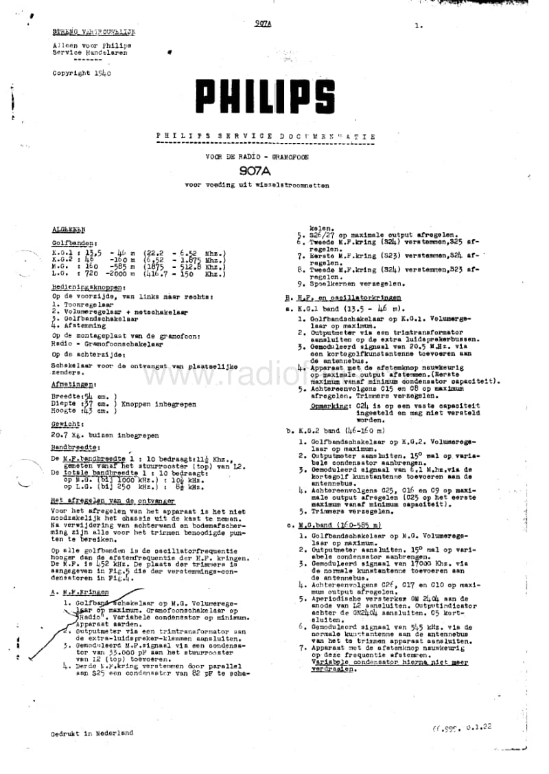 Philips-907-A-Service-Manual电路原理图.pdf_第3页