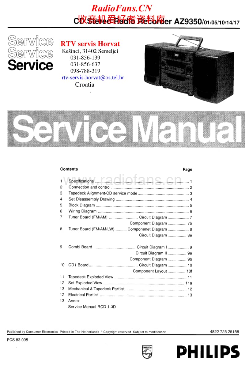 Philips-AZ-9350-Service-Manual电路原理图.pdf_第1页