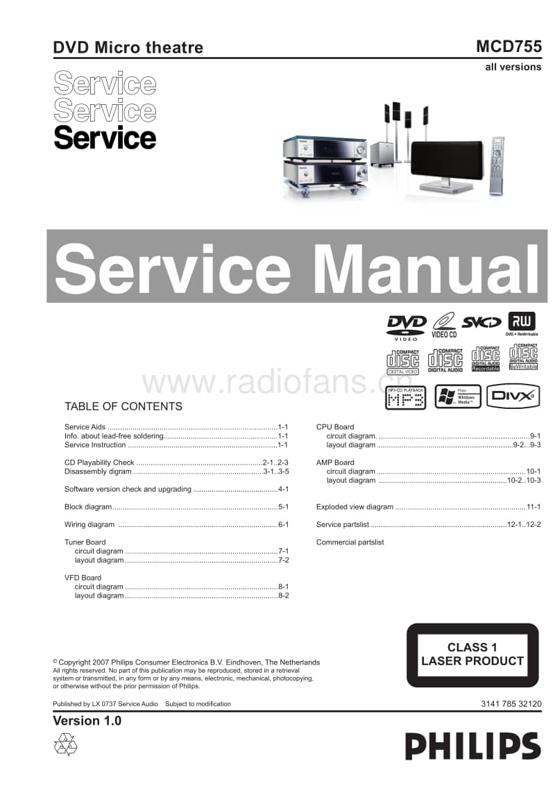 Philips-MCD-755-Service-Manual电路原理图.pdf_第1页