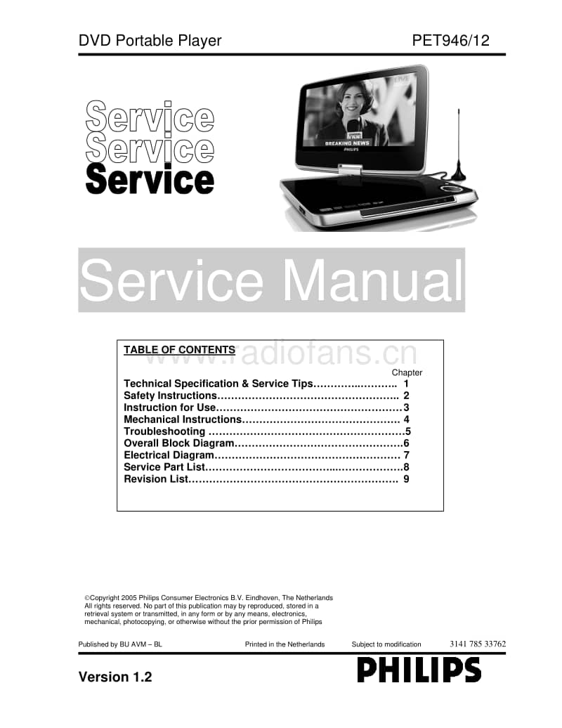 Philips-PET-946-Service-Manual电路原理图.pdf_第1页