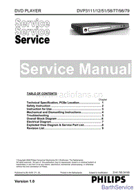 Philips-DVP-3111-Service-Manual电路原理图.pdf