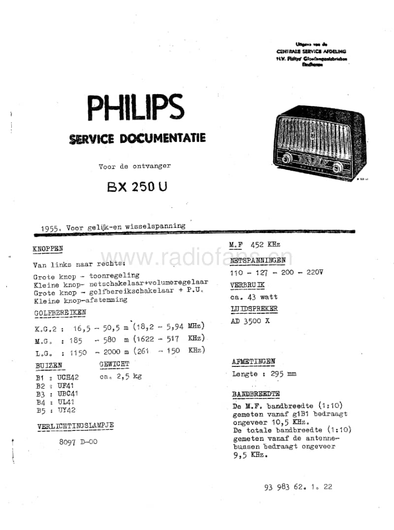 Philips-BX-250-U-Service-Manual电路原理图.pdf_第1页